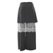 K New Multi Style Irregular Half Skirt Long Lace Three Piece Casual Pants Set_ecoleips.com