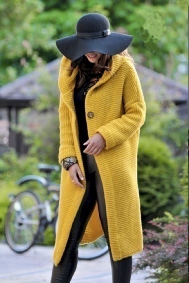 Women’S Oversized Knit Cardigan – Longline Open Front Sweater Coat (S-5xl, 6 Colors) Drop Shoulder Design_ecoleips.com