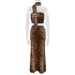 AC317 Style Women's Clothing 2025 Autumn New Sexy Leopard Print Halter Top Hot Girl Bodycon Skirt Set For Women_ecoleips.com