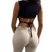 Sexy Backless Strappy Tank Top Women's Sleeveless European American Style Waist Revealing New Summer Export Inner Layer_ecoleips.com