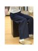 American Retro Dark Blue High Waist Loose Women's Jeans 2025 Autumn Winter Stylish Wide Leg Pants_ecoleips.com