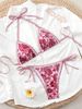 2025 New Bikini Two Piece Swimsuit Sexy Strappy Design European American Print Women's Swimwear_ecoleips.com