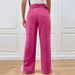 Voya 2026 European And American Women's Corduroy Straight-leg Pants With Slit At The Hem, Fashionable Trendy Women's Casual Pants_ecoleips.com