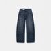 Women's High-Waisted Rhinestone Jeans – Loose Fit Straight Leg Denim Pants (S-XXL, Blue)_ecoleips.com