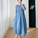 Sanzhai's Temperament Gentle, Elegant, Comfortable, And Minimalist. The Slim Fitting Dress For Women In The Summer Of_ecoleips.com