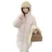 girl Ultra-Light For Women 2025 Winter New Cloud Puff Cotton Padded Jacket Super Cute Hooded Petite Coat_ecoleips.com