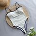 2024 One-Piece Swimsuit, New European And American Bikini, Women's Patchwork Foreign Trade Swimwear Wholesale Bikini_ecoleips.com