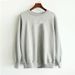 Spring Autumn Tops Female Students, Korean-style Trendy Long-sleeve Loose-fitting Friends And Sisters, Thin Hoodless_ecoleips.com
