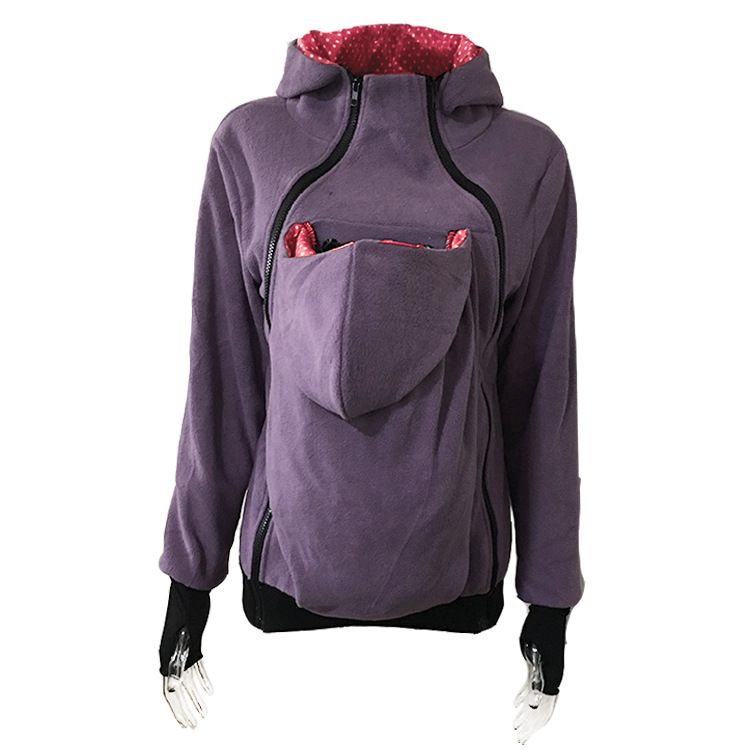 Women's Clothing Autumn and Winter Three in One Removable Baby Bag Mother Sweater Jacket Women's Clothing_ecoleips.com