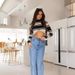 2023 Women's Fashion New European And American Cross-Border Long High-Waisted Wide-Leg Pants Street Style Washed_ecoleips.com