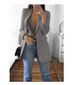 K New Fashion Casual Slim Fit Flared Blazer Women's Tailored Overcoat_ecoleips.com