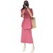 Women's Summer Fashion Set, Tummy Covering Slimming Skirt Two-Piece Set For Plus Size Women 1.0-150kg_ecoleips.com