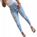 2025 Spring And Autumn New High-Waisted Denim For Women Bestselling Ripped Skinny Pants High Elastic Slimming_ecoleips.com