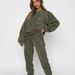 Women's Clothing Autumn And Winter Women's Plus Velvet Sports Loose Hooded Pullover Top Drawstring Trousers Casual Suit_ecoleips.com
