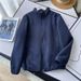 Unisex Double-Layer Fleece Stand Collar Jacket – Japanese-Inspired Couple’s Outerwear (Black/Lavender/Beige)_ecoleips.com