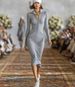 British Style Zip-Up Polo Collar Dress - Slim Fit Long Sleeve A-Line Dress For Women, Autumn & Winter_ecoleips.com