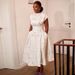 2026 Floral Print A-Line Midi Dress - Elegant Tie-Waist Summer Dress_ecoleips.com