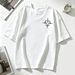 Women's Oversized T-Shirt Minimal Target Graphic Casual Loose Short Sleeve Streetwear Top_ecoleips.com