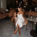 Sexy High-Slit Lace-Up Bodycon Dress – Sleeveless Long Slit Evening Gown With V-Neck & Side Tie Detail (S-L, White, Polyester)_ecoleips.com