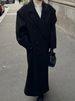 2024 Autumn/Winter European And American Cross-Border In-Stock Elegant Commuter Suit Collar Long Woolen Coat_ecoleips.com