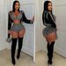 Sexy Elegant Hot Diamond Three Piece Set Women's Clothing Elegant Diamond Three Piece Set_ecoleips.com