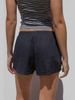 Womens Solid Color/Striped Shorts Elastic Waist Lounge Shorts Casual Summer Short Pants_ecoleips.com
