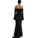 European And American Cross-Border Lace Hollow Out Off-Shoulder Flared Sleeve Bodycon Dress Elegant Sexy Strapless_ecoleips.com