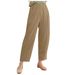 Suitable For All Seasons 2025 Women's New Plus Size Loose Simple Pocket Cotton Linen Casual Long Pants_ecoleips.com
