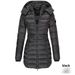 Women's Clothing Slim-Fit Quilted Jacket - Mid-Length Winter Coat With Cotton Fill (S-XXXL, 7 Colors)_ecoleips.com