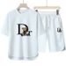 Women's Casual Sports Style Two-piece Set With Short Sleeved Top And Comfortable Shorts Set_ecoleips.com