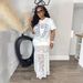 Elegant Round Neck Floral Print Casual Dress With Milk Silk & Lace Inserts - Flowy Bohemian Maxi Dress For Everyday Wear_ecoleips.com
