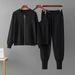 "Elegant Knitted 3-Piece Set: Cardigan Top, Vest & Sports Pants - Summer Comfort Outfit For Women"_ecoleips.com