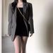 ng2510292 High-End Gray For Women, Spring And Autumn 2024 New Style, Loose Fit Black Blazer Suit_ecoleips.com