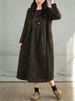 Cotton Vintage Print Floral Dresses 2026 Women Spring Autumn Casual Loose Long Sleeve Dress Femme Robe Vestidos Elegant Clothing_ecoleips.com