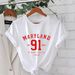 Women's Casual Round Neck Short Sleeve T-Shirt Multi-Color American Style Simple Fashionable Sports Top Solid Printed Loose Fit_ecoleips.com