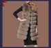 Elegant Faux Fox Fur Vest Women's Winter Warm Long Sleeveless Jacket Chic Layering Piece For Office & Occasions_ecoleips.com