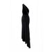 Women's Clothing Summer New Products Oblique Shoulder Sexy Slim Backless Pleated Hollow Suspender Long Dress_ecoleips.com