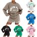 Trendy Streetwear Letter Print Hoodie & Jogger Sweatsuit Set For Women - Soft Fleece Loungewear (Black/White/Khaki/Green/Pink/Blue, S/M/L/Xl)_ecoleips.com