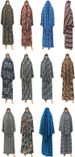 Printed Hooded Headscarf Short Skirt Two-Piece Worship Robe Conservative Fashion Ethnic Style Clothing_ecoleips.com