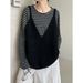 K Retro Lazy Style Knitted Vest Women's New V-neck Loose Sleeveless Vest_ecoleips.com