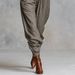 Linen-Blend Button-Front Jumpsuit With Pockets – Relaxed Long Sleeve Romper For Women (6 Sizes, Stone Grey)_ecoleips.com