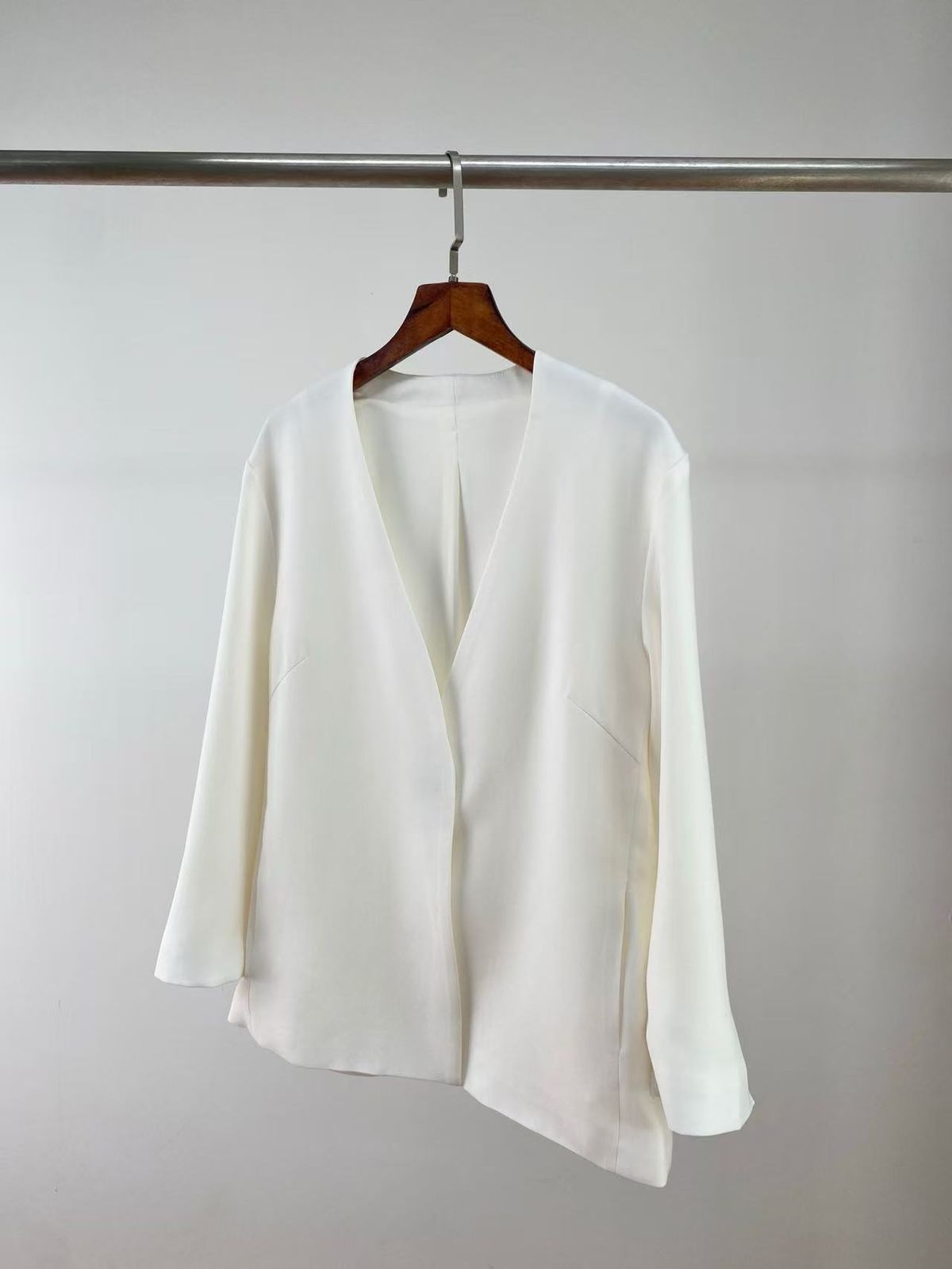 6572 Tri-color Acetate Suit 25 Summer New Style Elegant Collarless Jacket, Loose Fit, Slimming, Formal Office Wear For_ecoleips.com