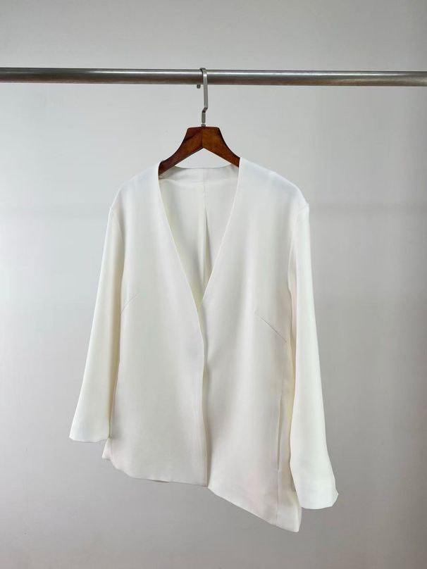 6572 Tri-color Acetate Suit 25 Summer New Style Elegant Collarless Jacket, Loose Fit, Slimming, Formal Office Wear For_ecoleips.com
