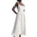 2026 Spring New Collection: Cross-Border European American Foreign Trade Women's Clothing - Elegant And Sexy Solid Color_ecoleips.com