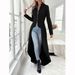 Women's Clothing Spring And Autumn Zipper Front Long Sleeve Short Front Back Long Size Dress_ecoleips.com
