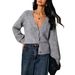 Aria Basics Aria Basics Cross-border Women's Clothing European And American Foreign Trade 2025 Early Autumn New Casual Loose Warm Knit Sweater_ecoleips.com
