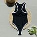 2024 One-piece Swimsuit Women, European And American Style Bikini, New Sexy Patchwork Design, Foreign Trade Swimwear_ecoleips.com