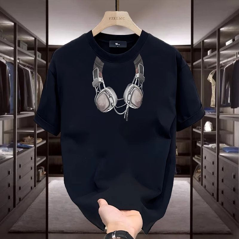 Women's Clothing Men's Loose Half Sleeved Summer Trend Daily Simple White Top_ecoleips.com