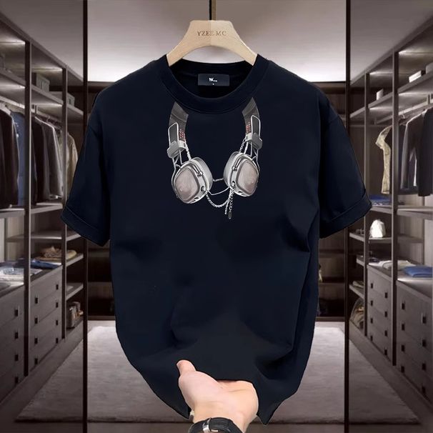 Women's Clothing Men's Loose Half Sleeved Summer Trend Daily Simple White Top_ecoleips.com