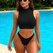 Women's Clothing Women's Slim Fit Sleeveless Faux High Neck Vest Autumn Casual Outing Shirt Sexy Style Bikini_ecoleips.com